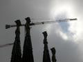 Cranes on the towers