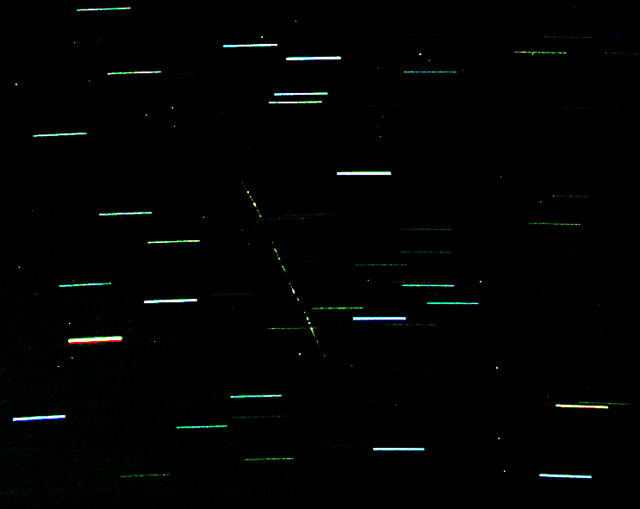 Meteor in Star Trails  (Constellation Scorpius)