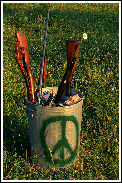 Peace is Everywhere - Guns are Garbage