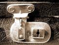 Violin box 's lock.