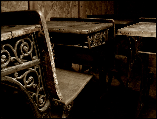 Retired School Desks