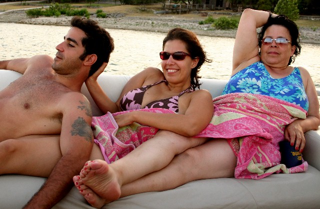 Lounging on the Boat