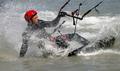 Kite Surfer splashes down