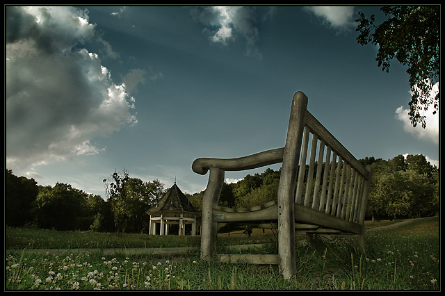 Lonely Park Bench