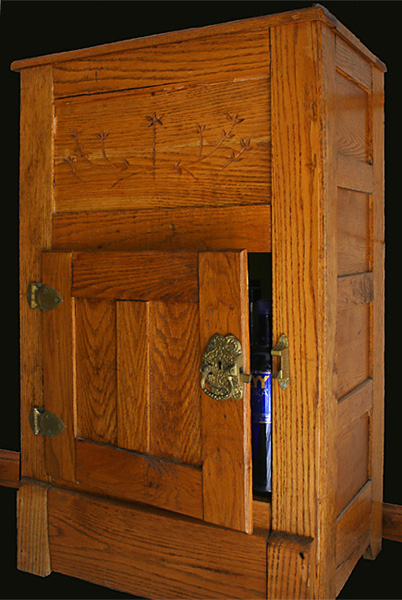 1930s Oak Icebox Recycled