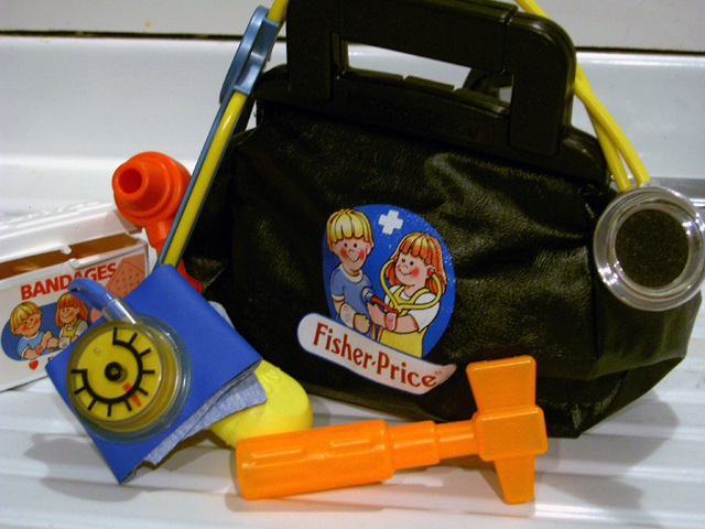 PAGING:  Dr. Wannabe (child's tools of the trade)