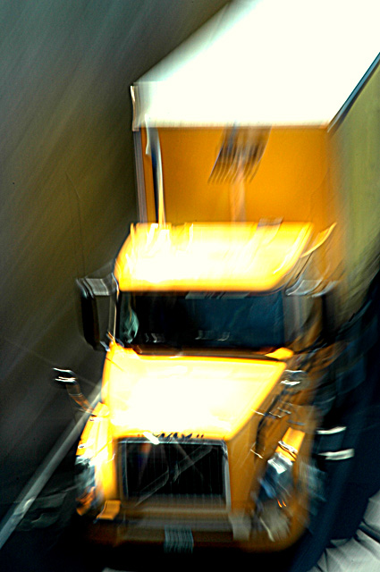 Yellow truck-marine doh!