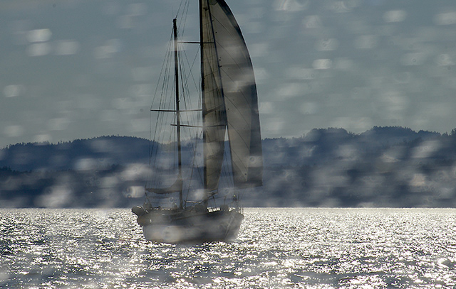 Rain on the high seas!