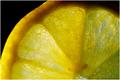 Bubbles over a lemon slice