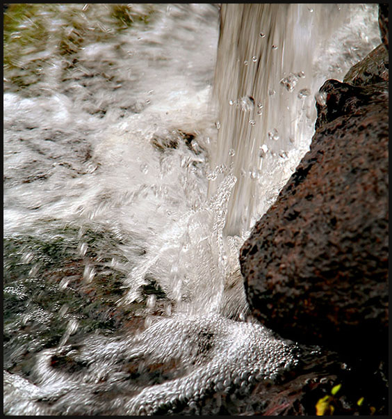 At the foot of the falls