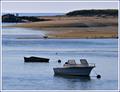 Dunes, Cormorant, Skiffs — Pamet River Estuary