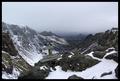 Misty mountains crossroads
