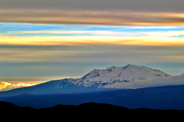 Sunset on Mt Ruapehu