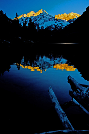 Peaks at sunrise