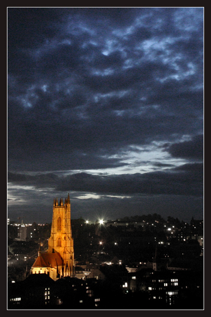 Cathedral at early night