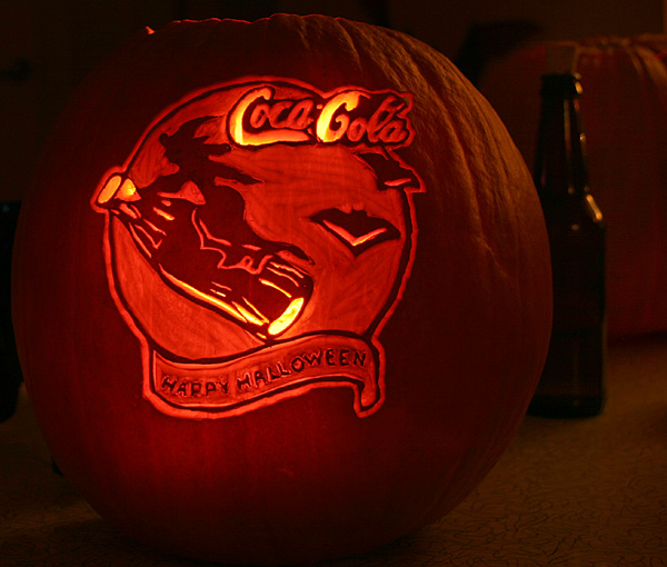 Pumpkins go better with Coca-Cola