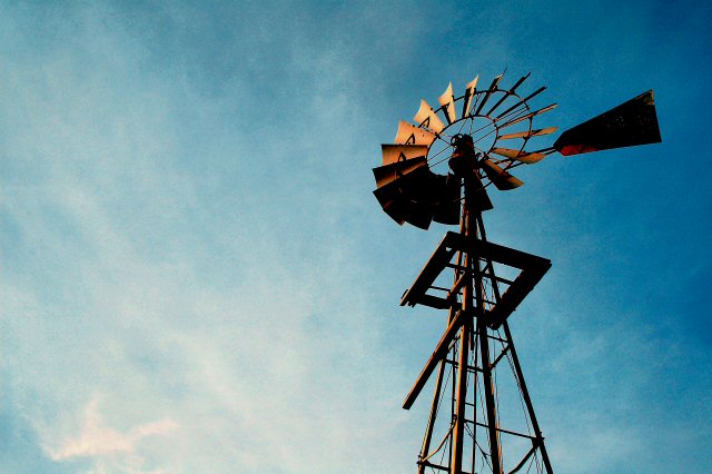 Sunset Windmill