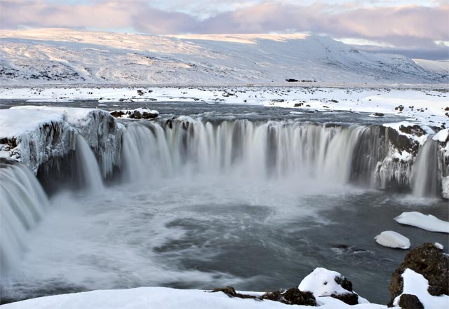Dawn at Godafoss