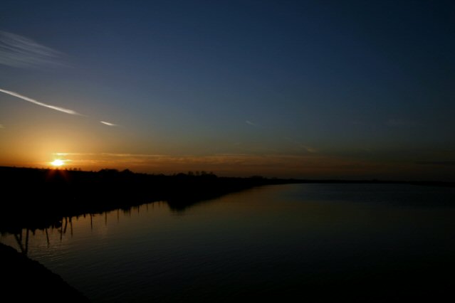 Sunset Over water