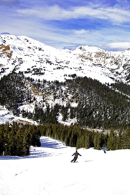 Ski area landscape.