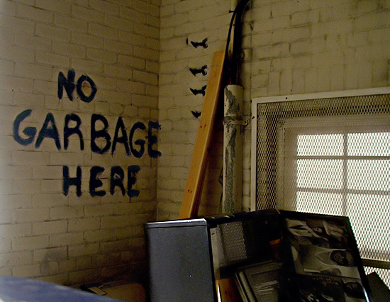 No garbage where??