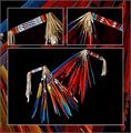 Beaded Macaw Feather Fans: Native American Artifacts