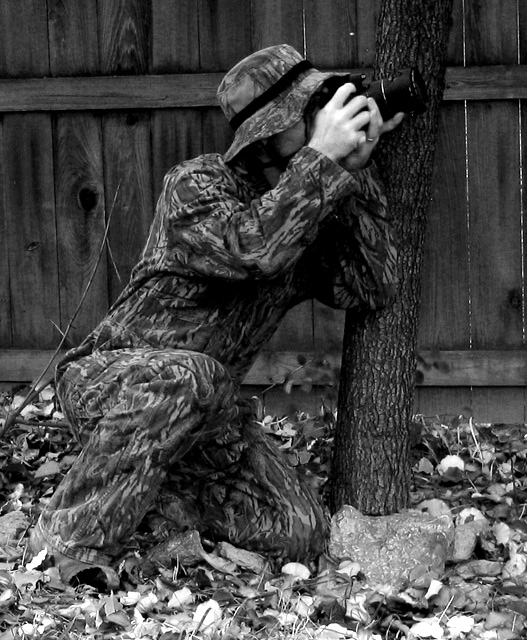 Camouflage shot