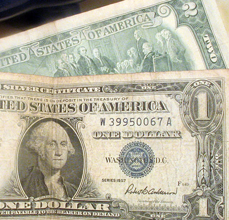 Silver Certificate & 2s