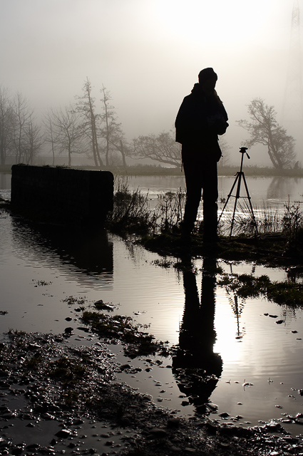 Still setting up the shot