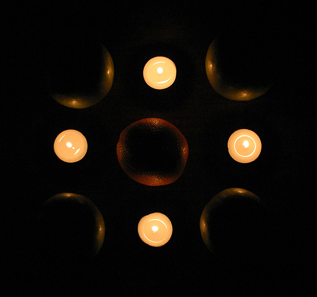 Candles and Fruits