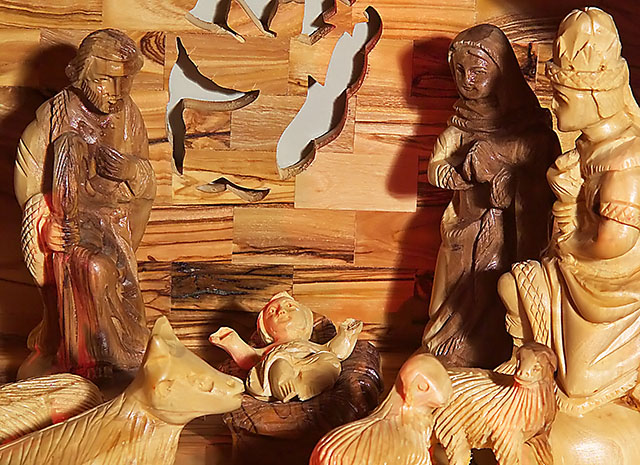 Middle Eastern Hand Carved Manger