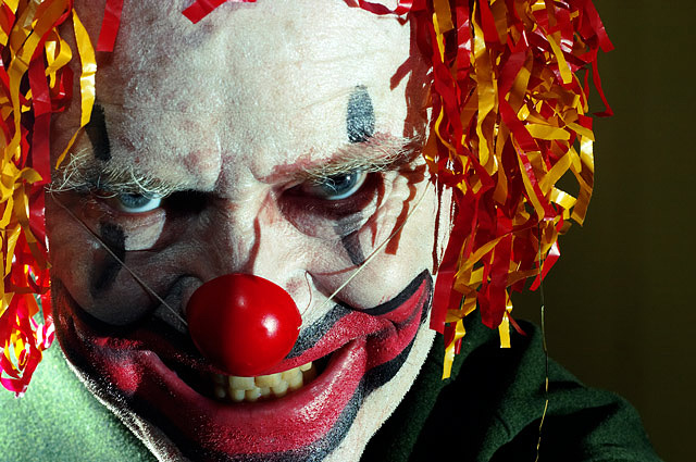 Coulrophobia- Fear of clowns.