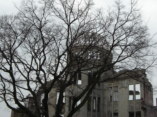 Building where A-bomb of Hiroshima exploded, (an Oops - we will never forget)