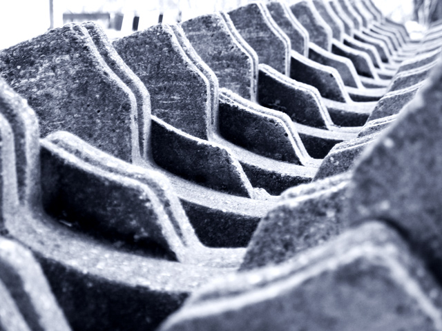 Concrete bicycle holders