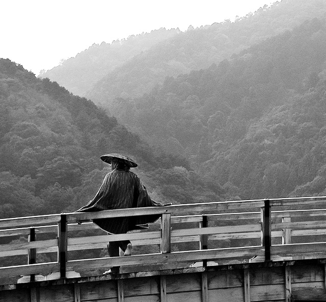 Man at Kintai Bridge