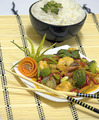 Gung Gaeng Panang Kao Suey