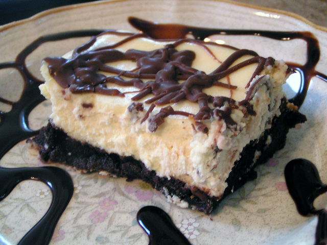 Cheesecake topped Brownie