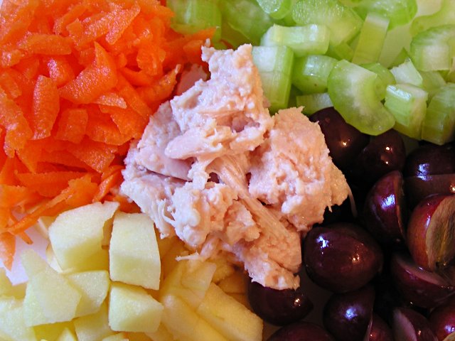 Fruit, Vegetable, and Chicken Salad