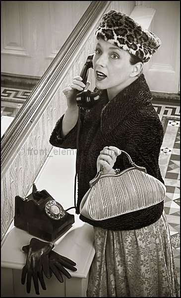 "Honey, Norman Parkinson is on the phone..."