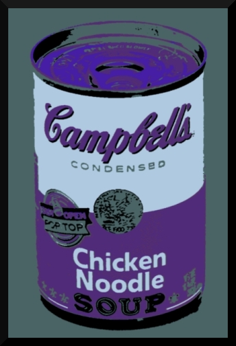 Campbell's Soup Can (Blue & Purple, Modern)