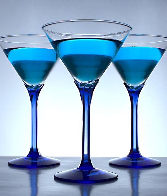 Electric Blue Martini