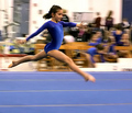 Gymnast in Blue