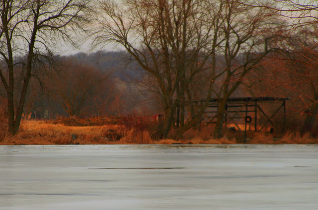 accross the frozen river