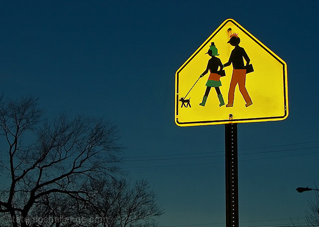 CAUTION: 'Odd' Couple Crossing