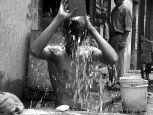 Summer Bath (unfortunately its already summer in some parts of  India)