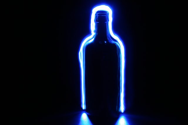 Neon bottle