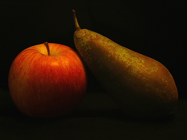 Romantic fruits - painted with light