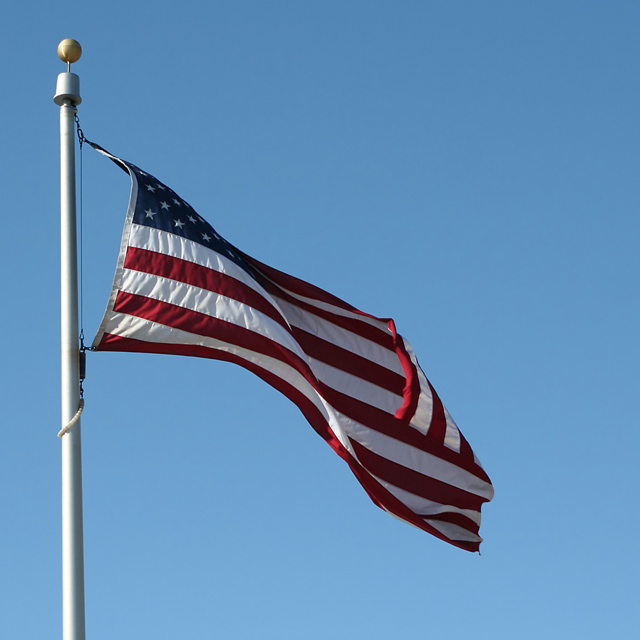 Old Glory and Blue Sky