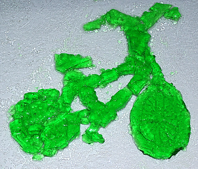 Green Jell-O Bicycle