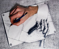 Drawing Hands, Escher Style